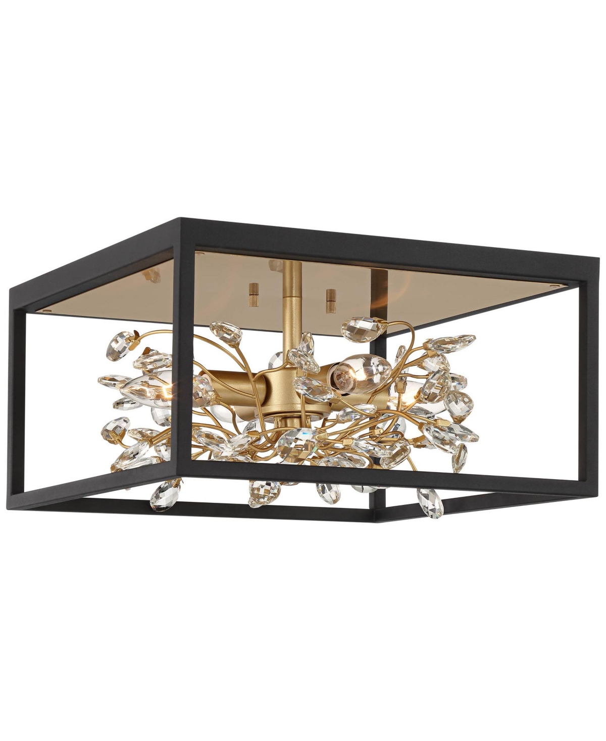 Possini Euro Design Carrine Modern Ceiling Light Flush-Mount Fixture 14 1/4