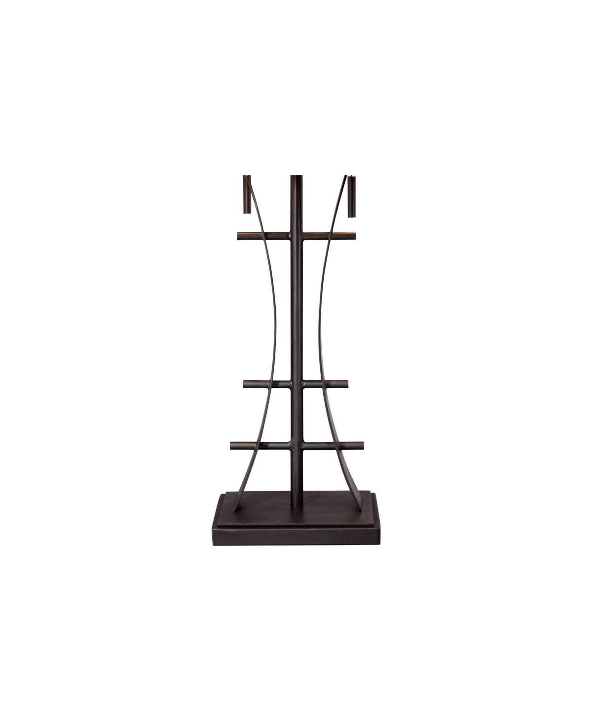 Jewel Tone Mission Tiffany Style Table Lamp Tall Iron Bronze Geometric Antique Stained Glass Art Shade Decor for Living Room Bedroom House Bedside