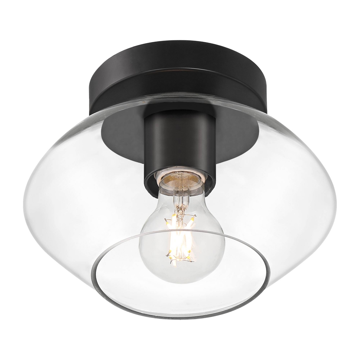 Possini Euro Design Gustin Modern Ceiling Light Semi Flush-Mount Fixture 8 3/4