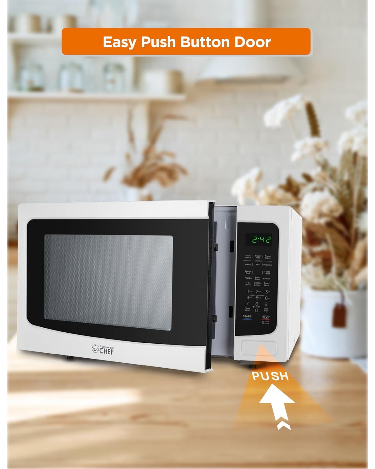 1.6 Cu. Ft. Counter Top Microwave,White