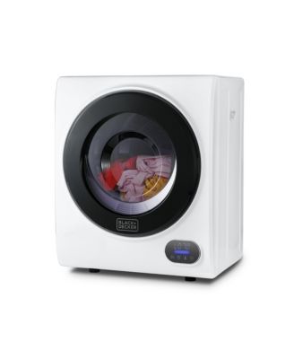 BLACK+DECKER Compact Clothes Dryer, 1.5 Cu. Ft. 850W Electric Dryer, 120V Vented Portable Dryer