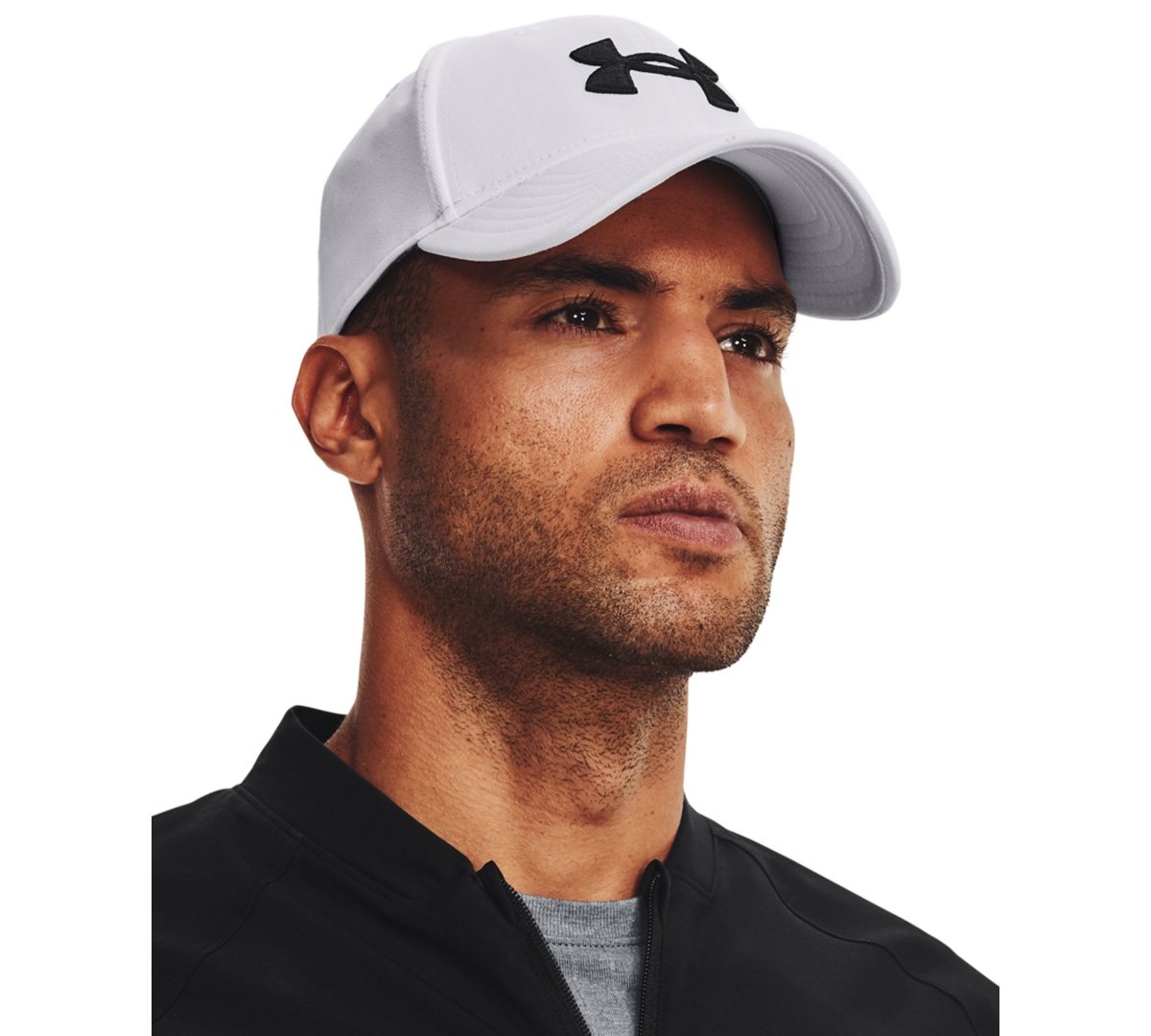 Under Armour Men's Ua Blitzing Baseball Hat In White,black
