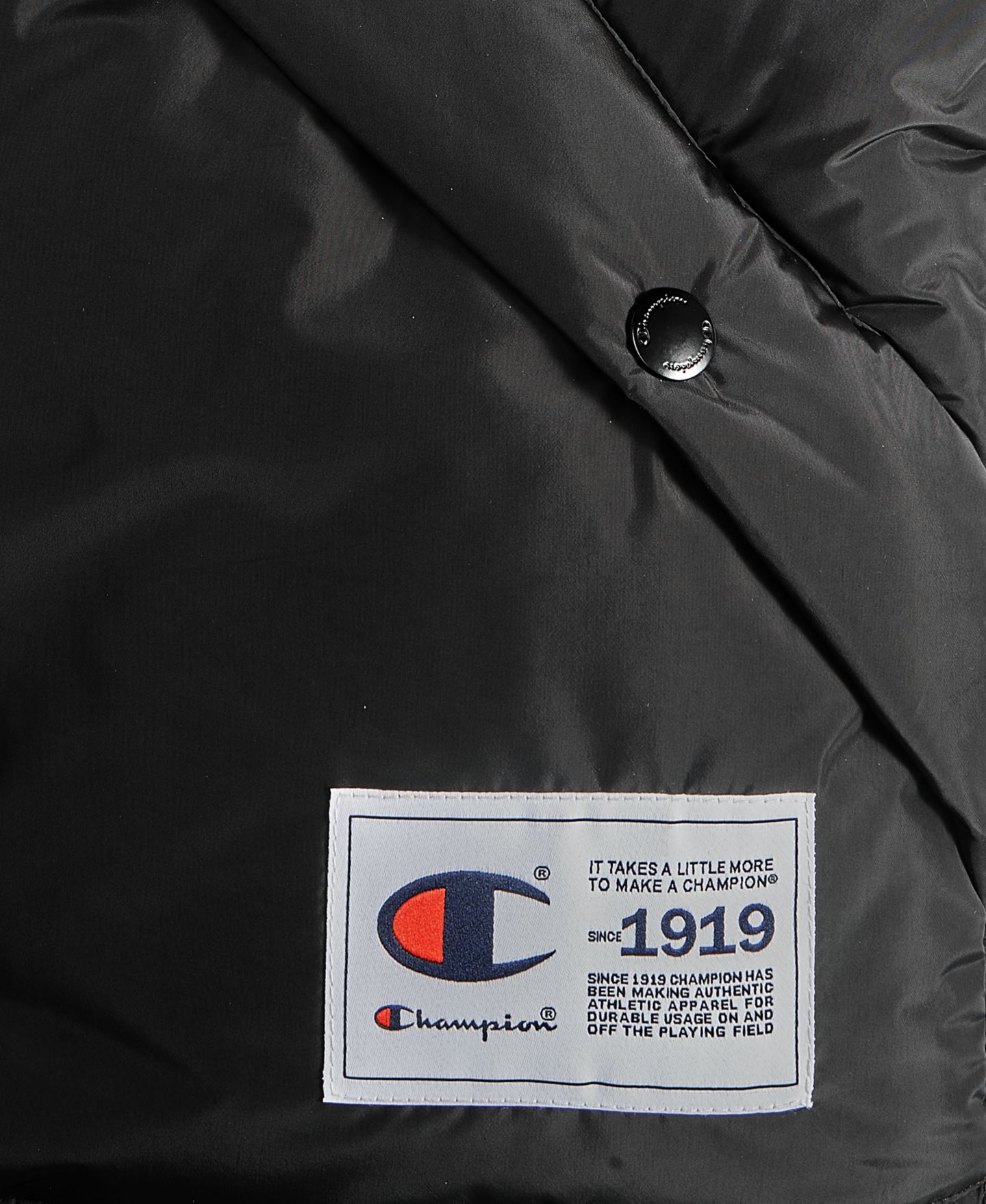 Мужской жилет Champion Solid-Color Quilted Puffer Vest, цвет: Чёрный — фото 3