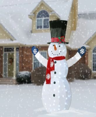 6 ft. Snowman Decoration with 90 White LED Lights