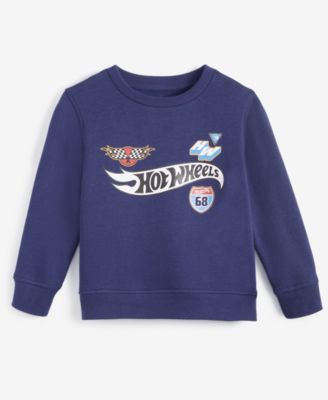 Sweatshirt Hot Wheels Officiel - Motif Déchiré, Col Tissé, Coupe Classique, 241g, Sous Licence Mattel