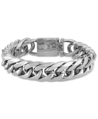 Esquire Men's Jewelry - Polished Wide Curb Link Bracelet