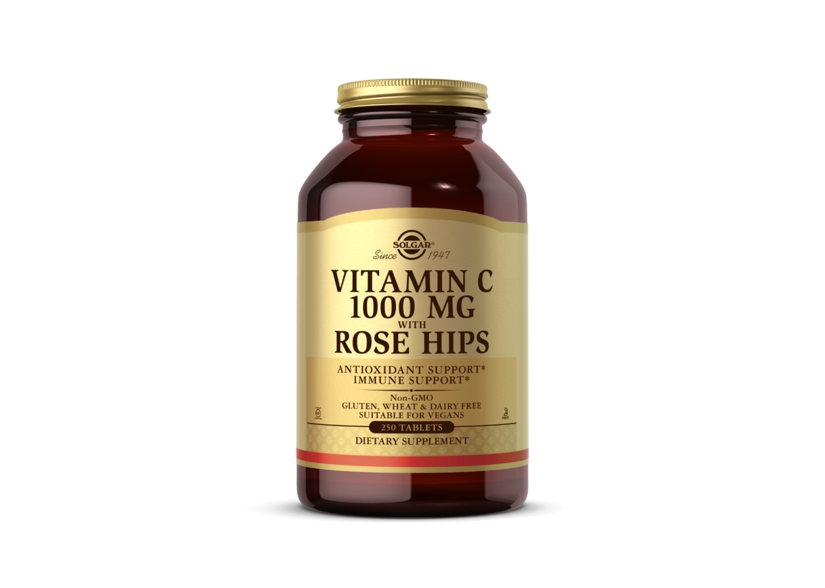 Solgar Vitamin C with Rose Hips, 1000 mg, 250 Tabs