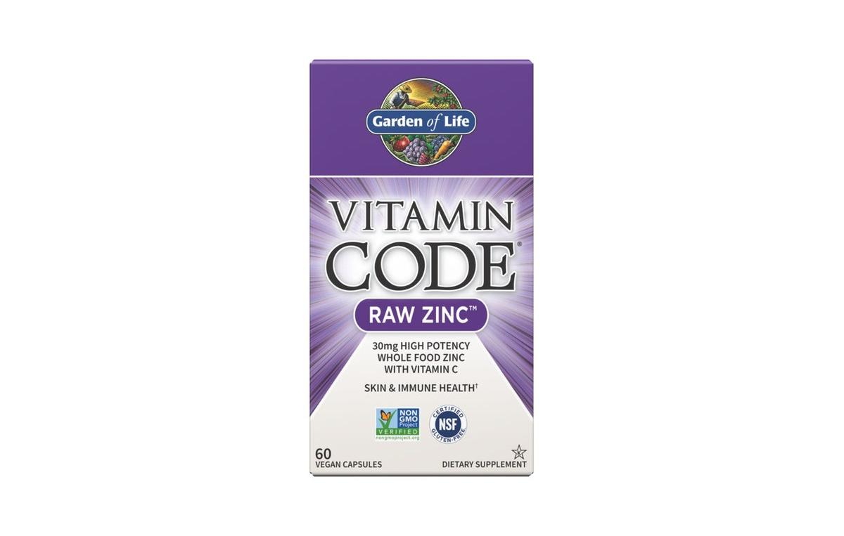 Garden of Life Vitamin code, Raw Zinc 60 vcaps