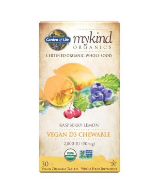 Garden of Life Vitamin D3 2000 Iu Raspberry-Lemon 30 Chews 20$