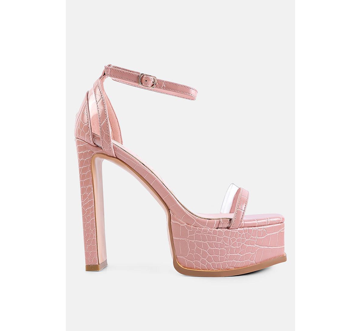 Cutlass high heeled chunky sandals - Pink