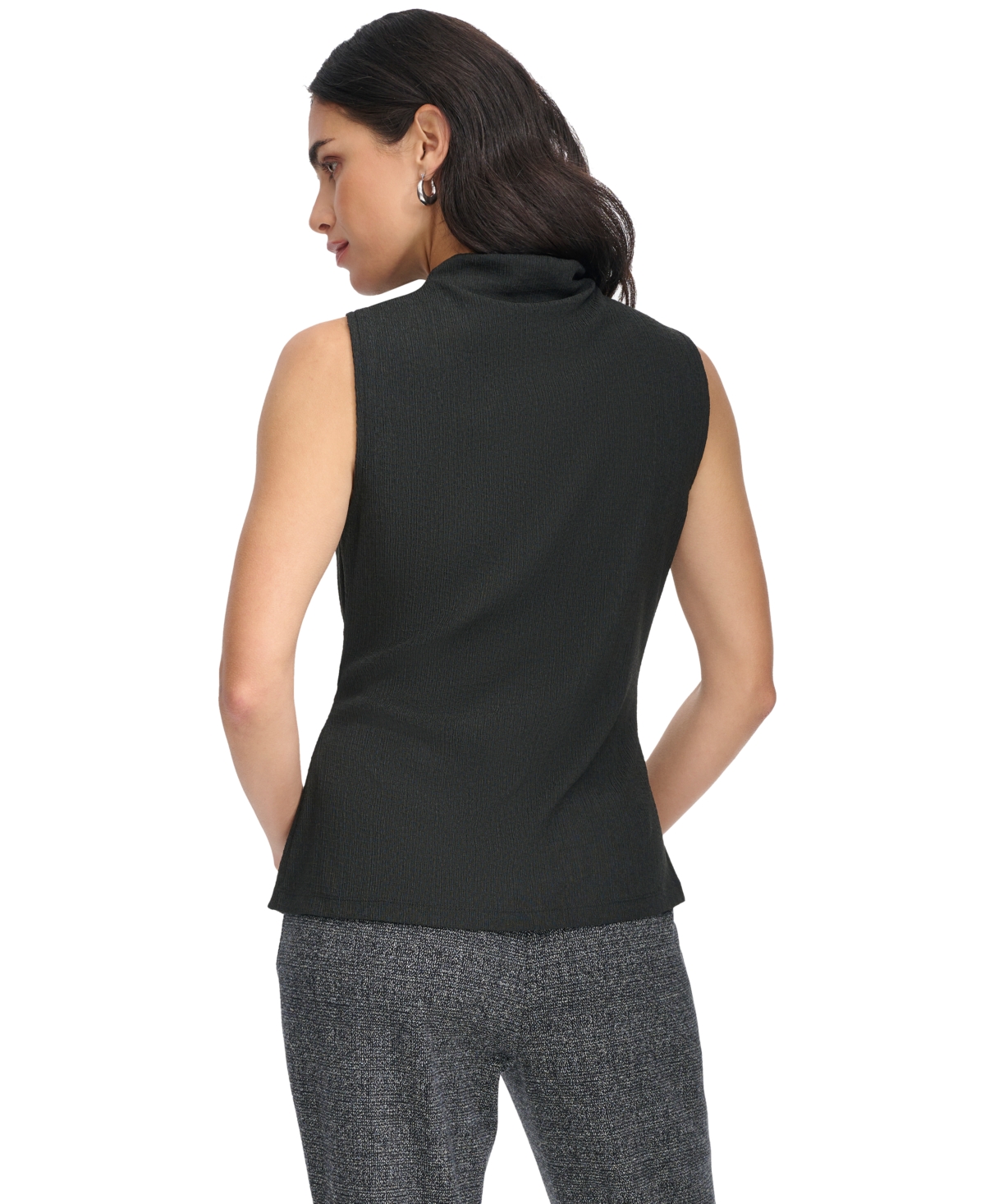 Calvin Klein Women's Mock-Neck Sleeveless Top