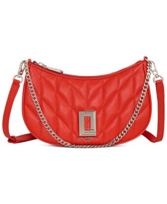 KARL LAGERFELD PARIS - Lafayette Small Quilted Leather Demi Bag