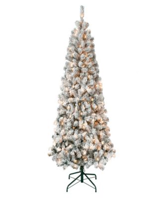 First Traditions Acacia Flocked Tree 6 ft