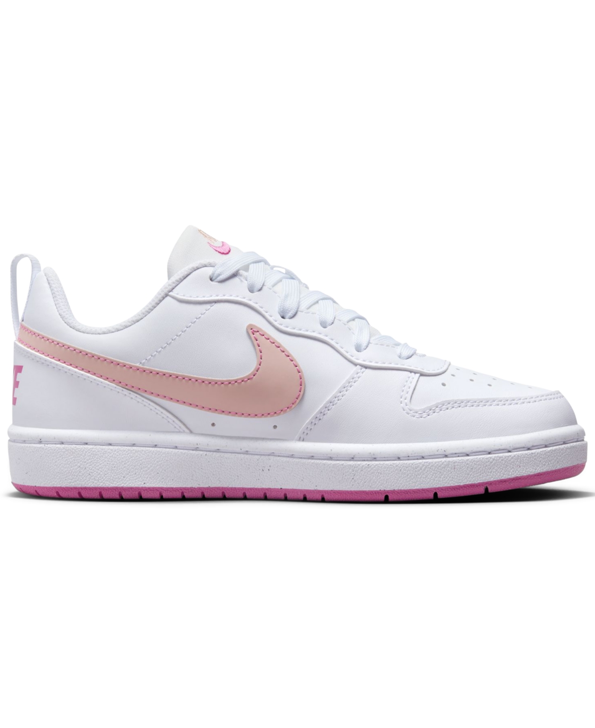 Nike Big Girls' Court Borough Low Recraft Casual Sneakers from Finish Line -Arctic Coral