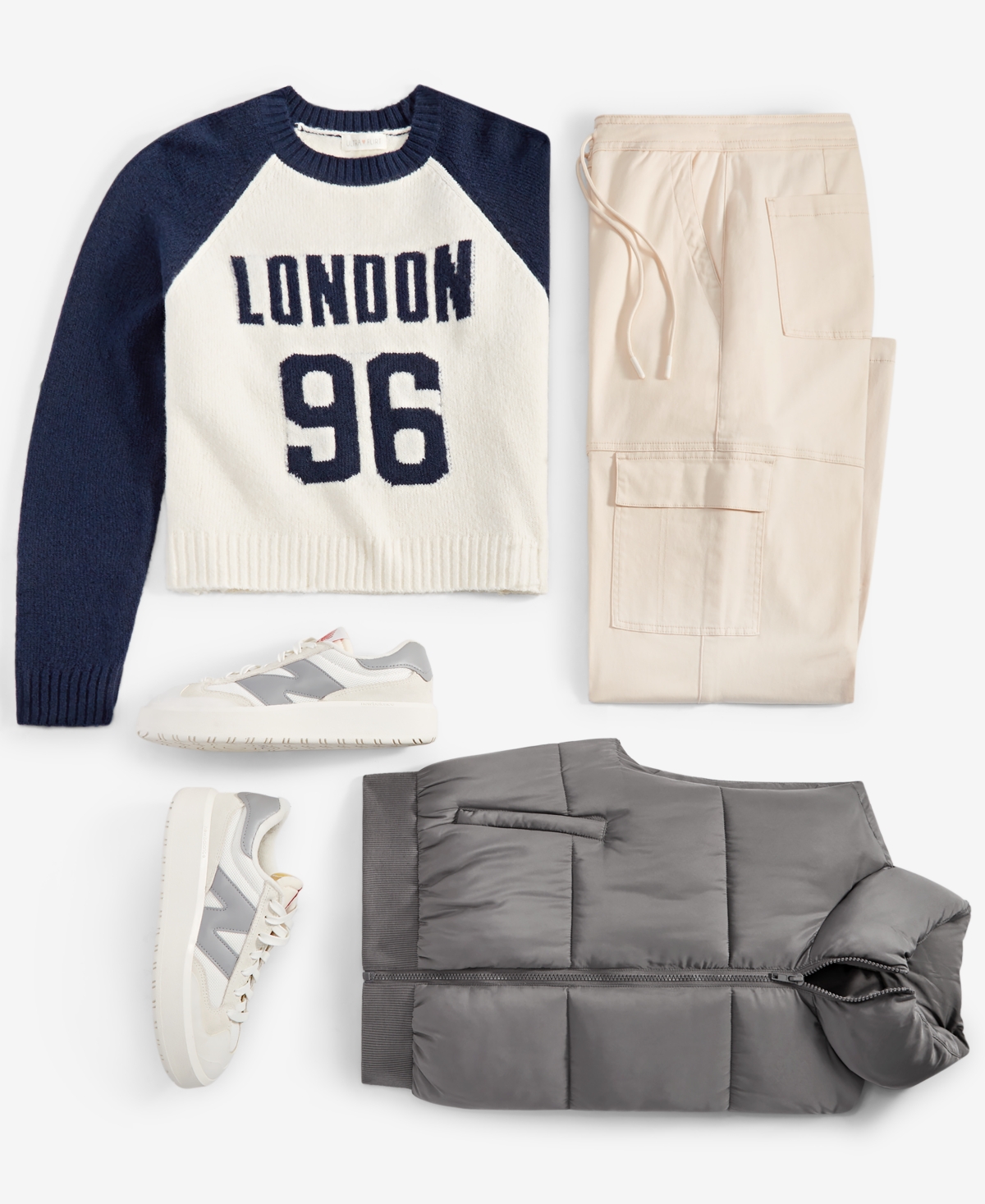 Ultra Flirt Juniors' Varsity Raglan-Sleeve Sweater -Peacoat