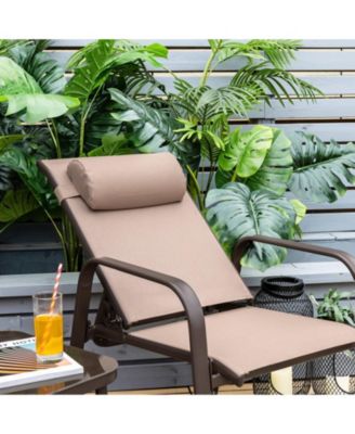 3 Pieces Stackable Patio Bistro Conversation Set with Adjustable Backrest