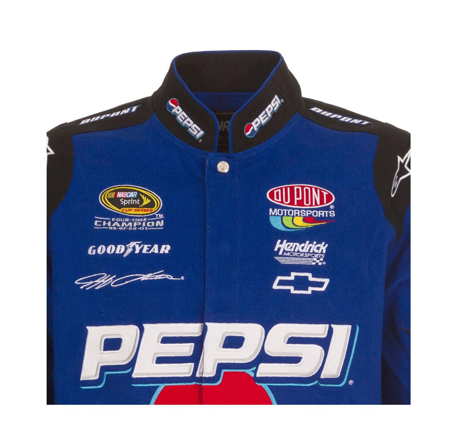 Men's Royal Jeff Gordon Pepsi Full-Snap Twill Uniform Jacket