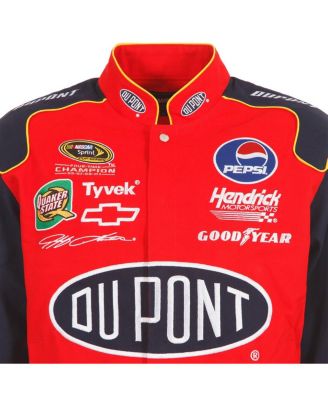 Men's Red Jeff Gordon DuPont Twill Driver Uniform Full-Snap Jacket