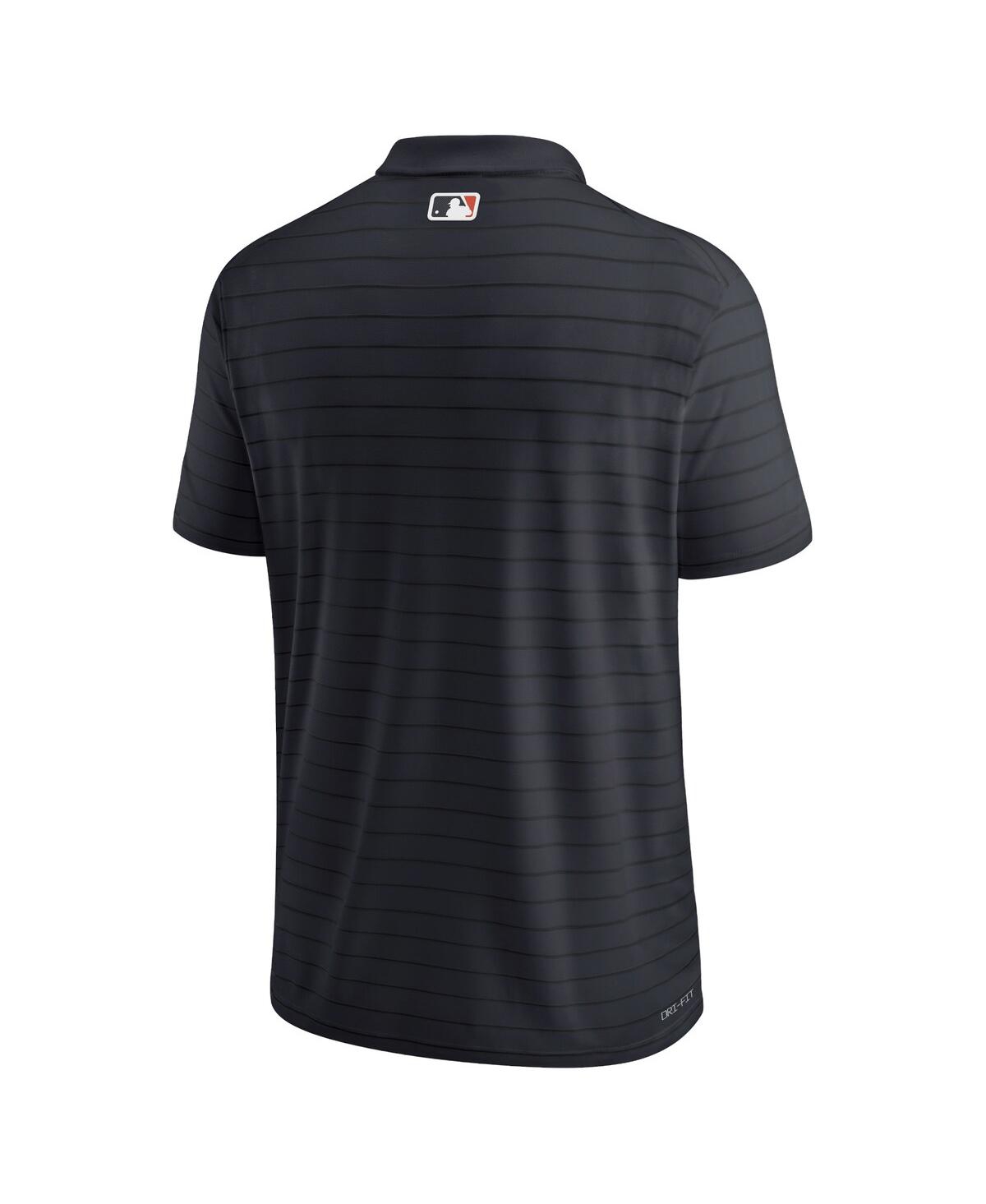 Nike Men'sDetroit Tigers Authentic Collection Victory Striped Performance Polo - Navy
