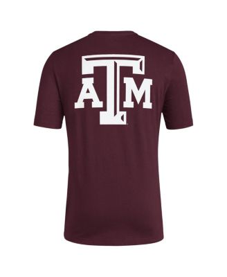 Men's Maroon Texas A&M Aggies Reverse Retro Baseball 2 Hit T-Shirt