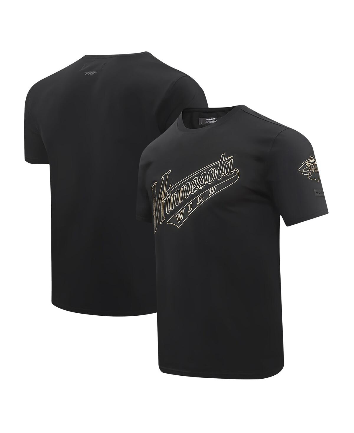 Men's Black Minnesota Wild Wordmark T-Shirt - Black