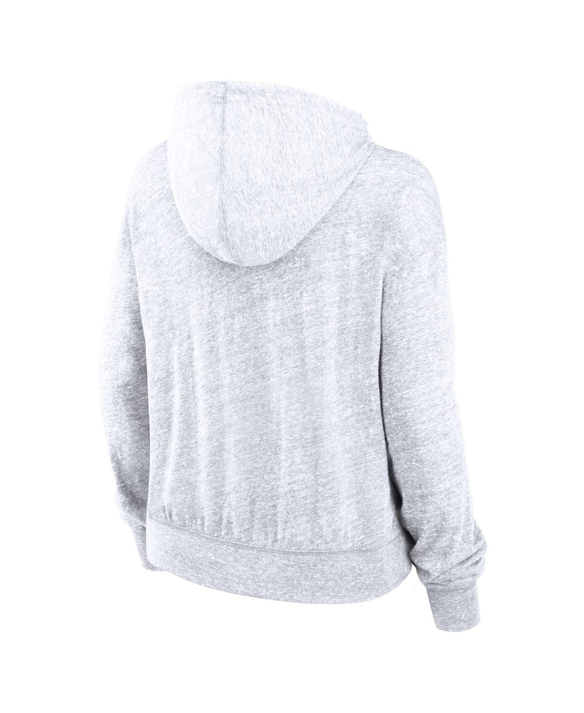 Nike Women's White Dallas Cowboys Gym Vintage-like Logo Pullover Hoodie In White