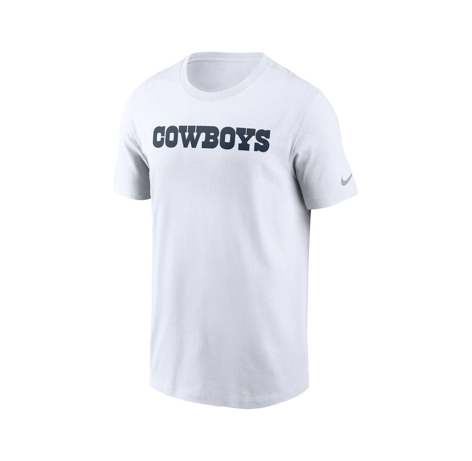 Men's White Dallas Cowboys Primetime Wordmark Essential T-Shirt