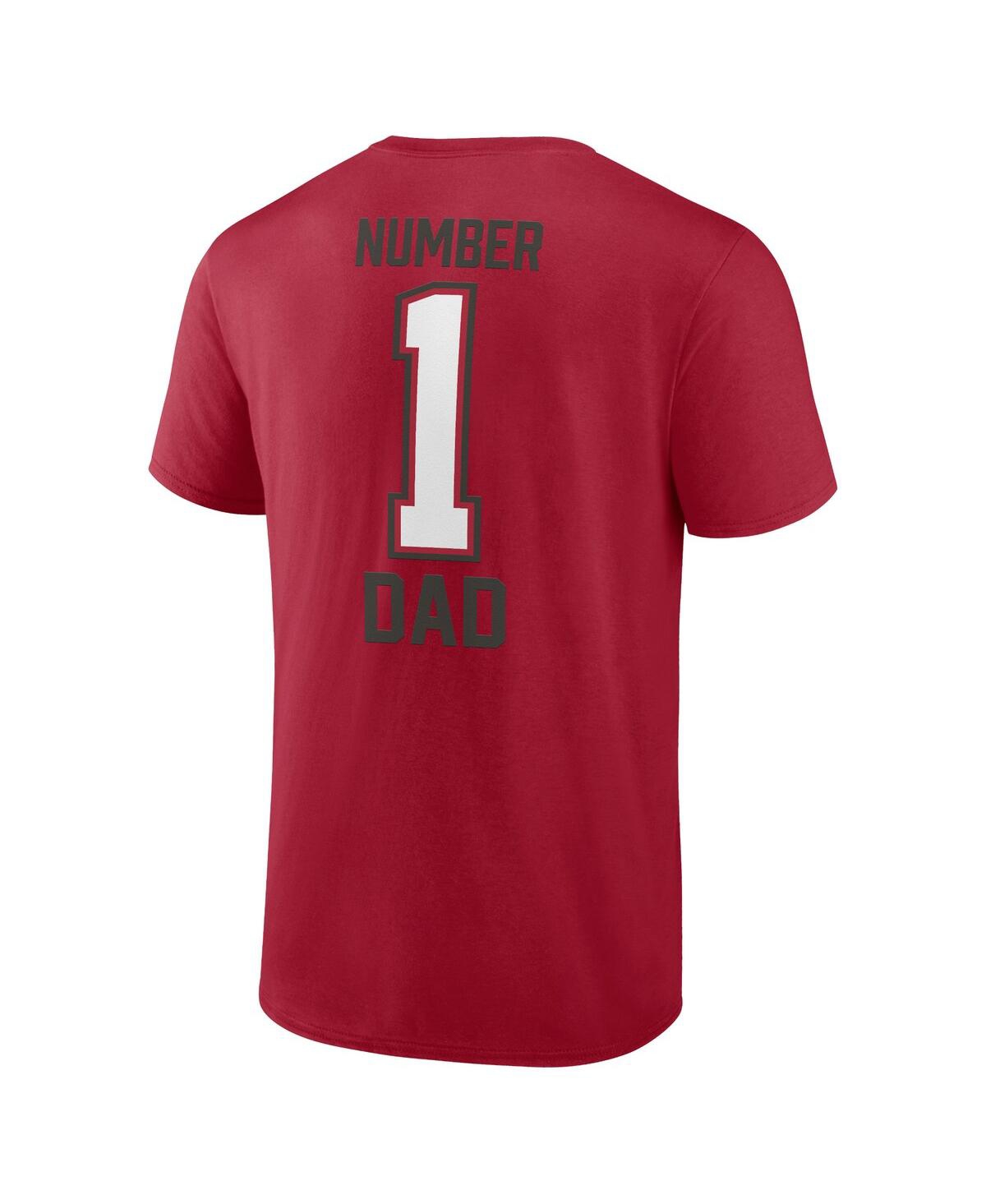 Fanatics Men's Red Tampa Bay Buccaneers Father's Day T-shirt In Red