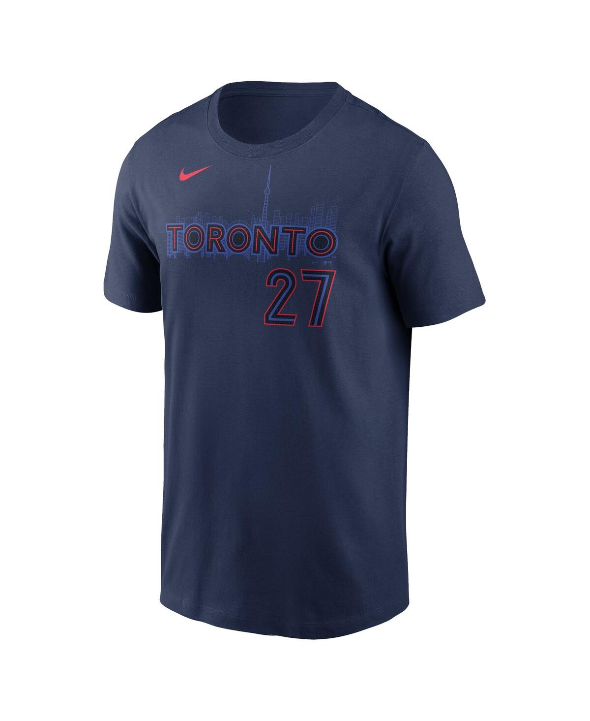 Nike Men's Vladimir Guerrero Jr. Navy Toronto Blue Jays 2024 City Connect Name Number T-shirt In Navy