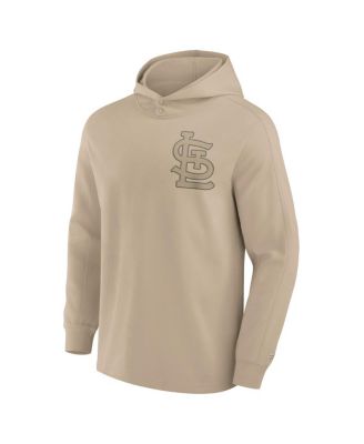 Men's Khaki St. Louis Cardinals Elements Lightweight Fleece Hoodie