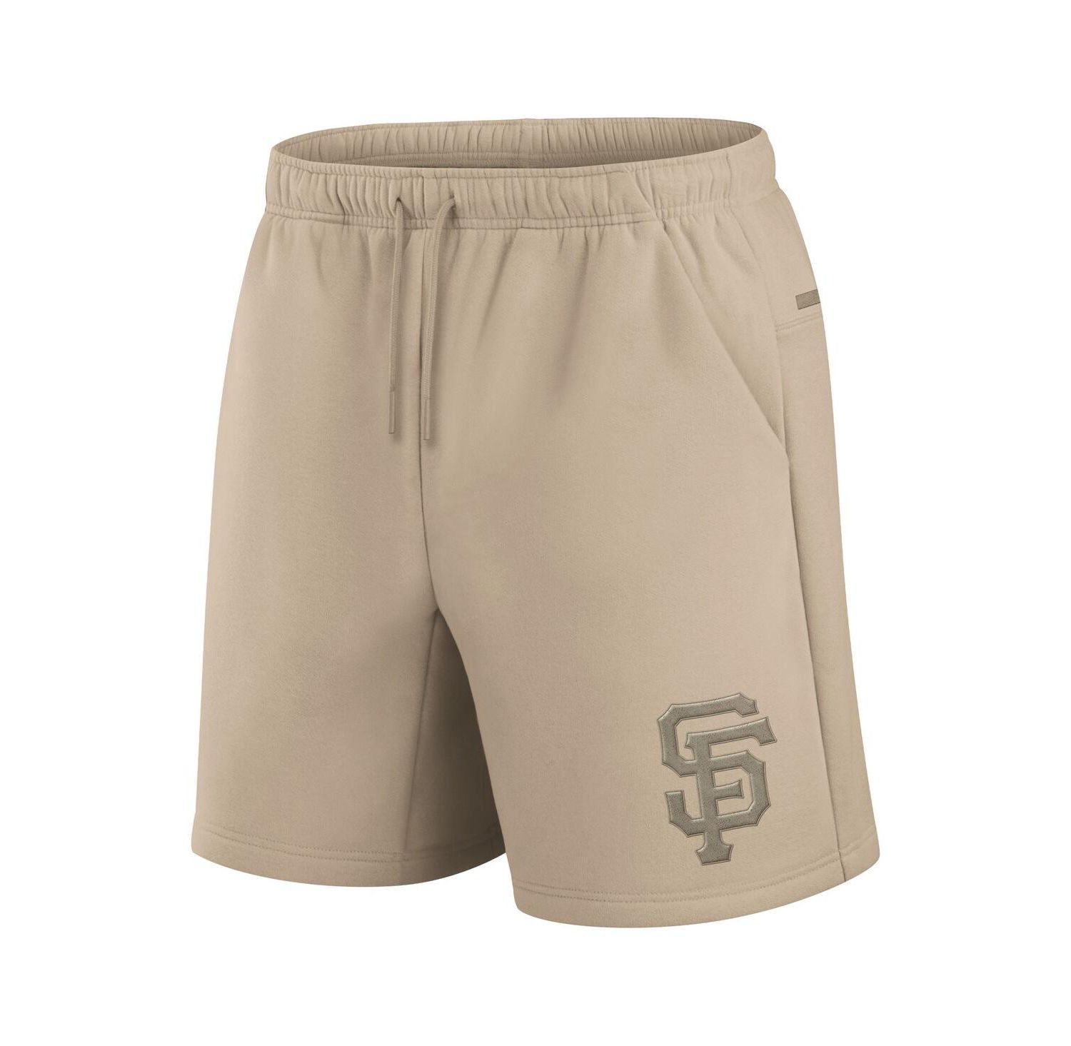 Men's and Women's Khaki San Francisco Giants Elements Super Soft Fleece Shorts