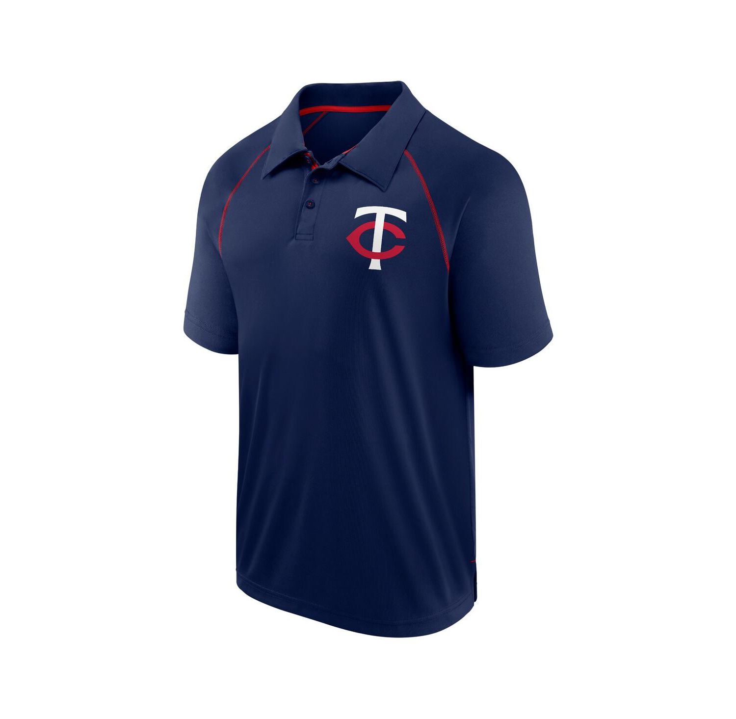 Men's Navy Minnesota Twins Strong Alone Raglan Polo