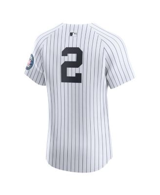 Men's Derek Jeter White New York Yankees Home Elite Jersey