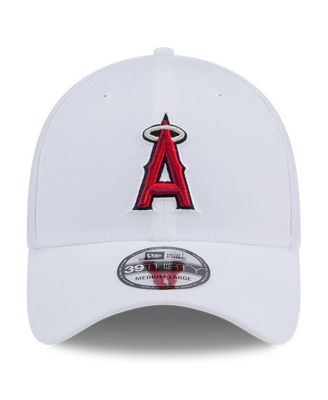 Men's White Los Angeles Angels Evergreen 39THIRTY Flex Hat