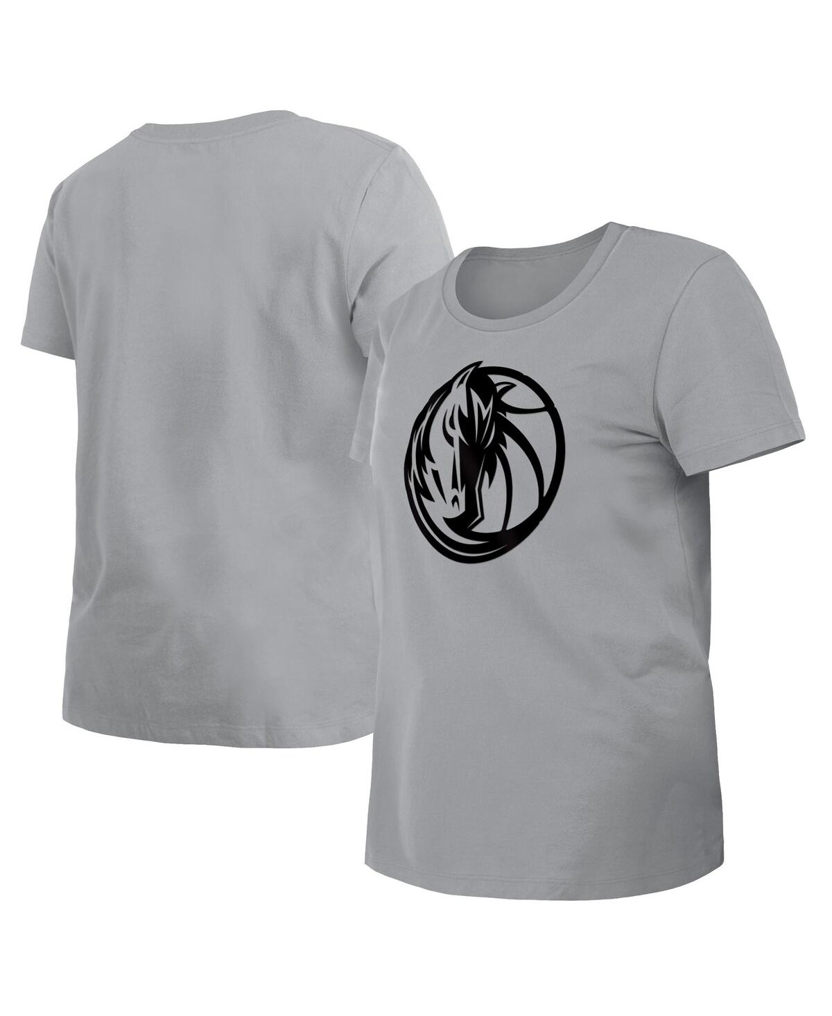 NEW ERA WOMEN'S GRAY DALLAS MAVERICKS 2023/24 CITY EDITION T-SHIRT 