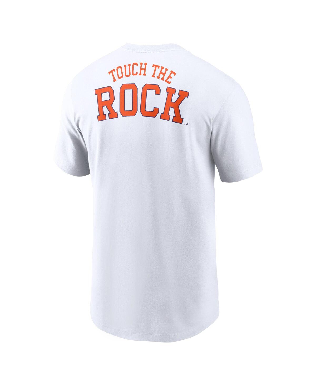 Nike Men's White Clemson Tigers Blitz 2-hit T-shirt In White