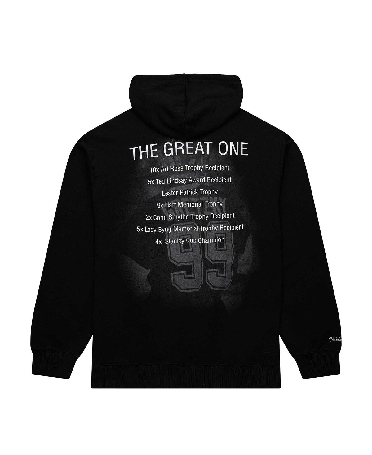 Mitchell & Ness Men's Wayne GretzkyLos Angeles Kings Premium Name Number Fleece Pullover Sweatshirt - Black