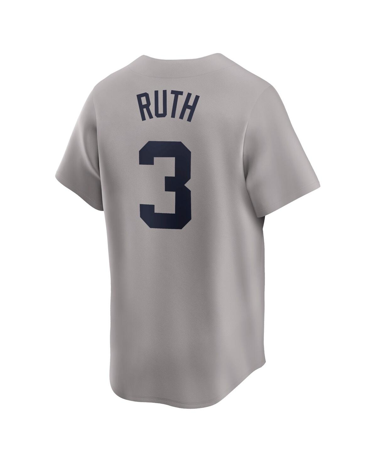 Nike Men's Babe RuthNew York Yankees Throwback Cooperstown Collection Limited Jersey - Gray