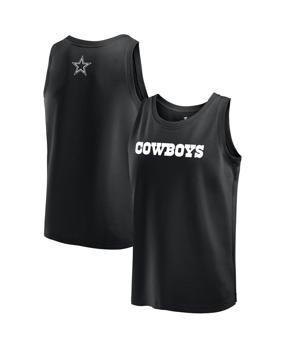Fanatics Men's Black Dallas Cowboys Elements Tank Top In Black
