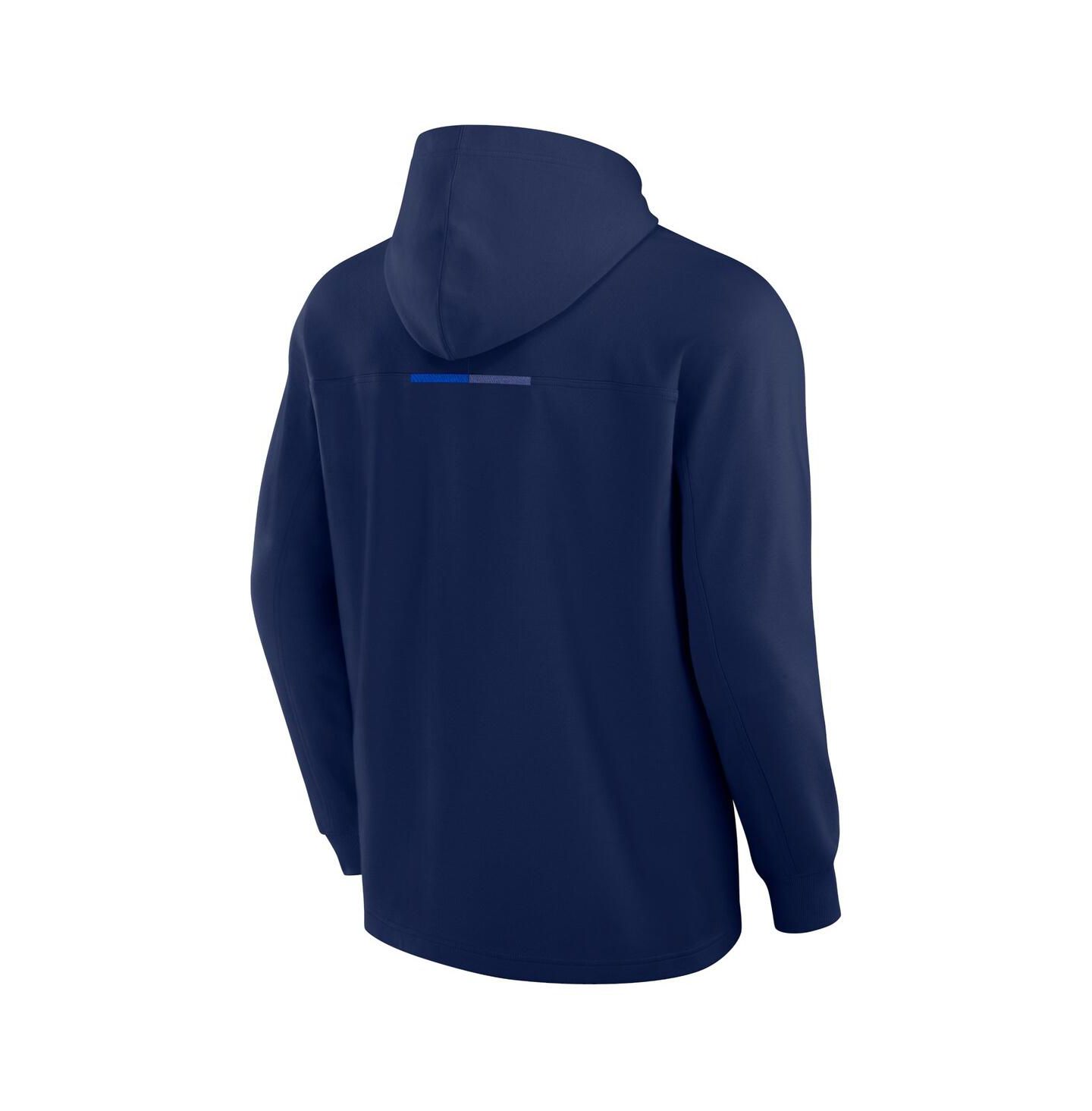 Мужское худи Fanatics Signature Navy New York Rangers Elements Lightweight Tri-Blend Fleece — фото 2