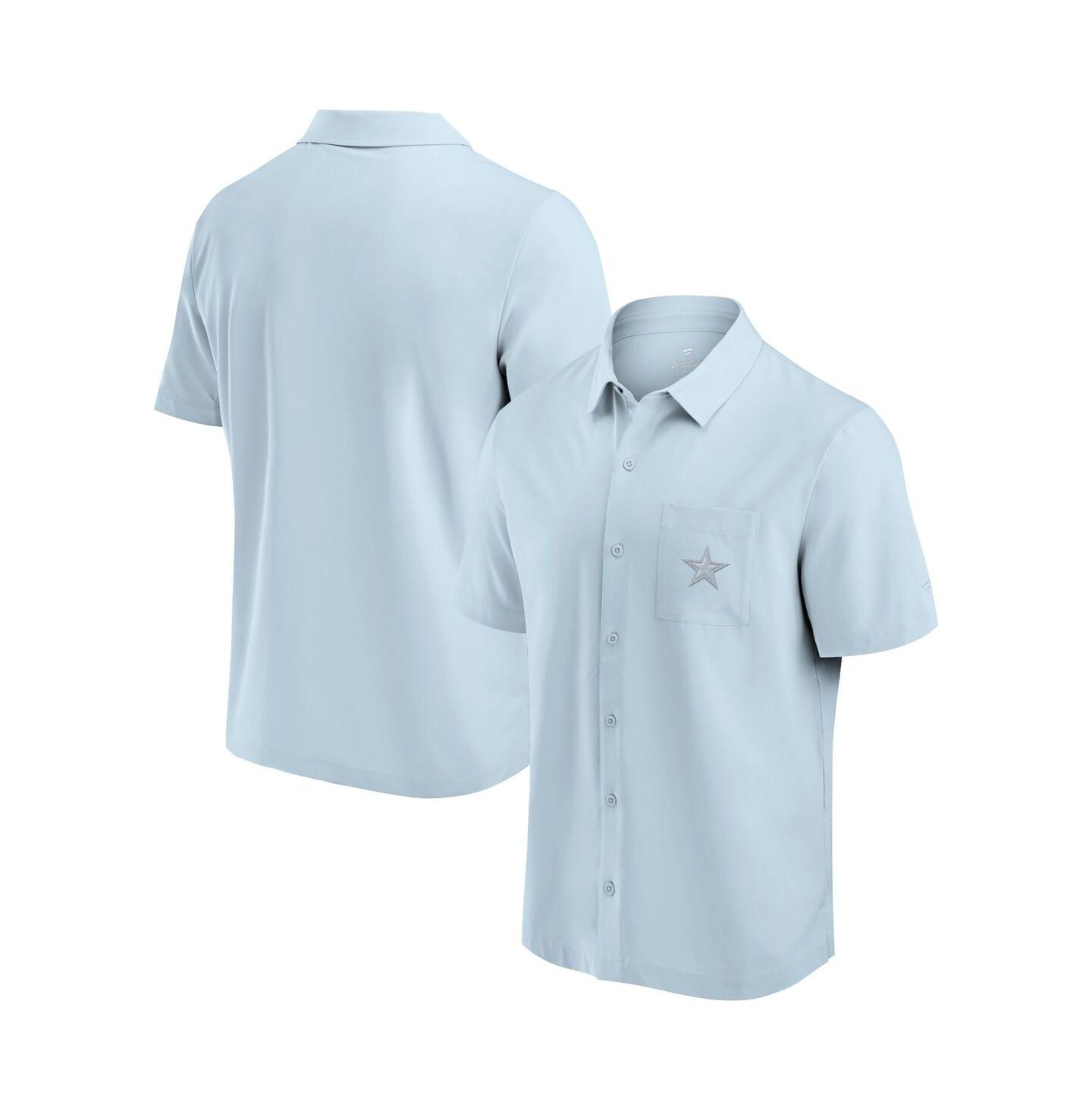 Мужская рубашка Fanatics Light Blue Dallas Cowboys Front Office Button-Up — фото 1