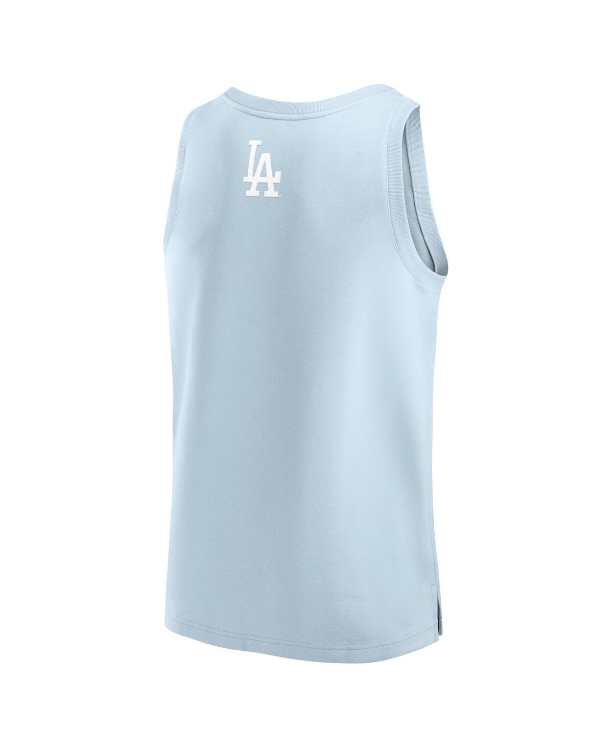 Fanatics Men's Light Blue Los Angeles Dodgers Elements Tank Top In Light Blue
