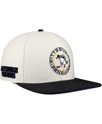 Men's Cream Pittsburgh Penguins Retro Classic Logo Snapback Hat