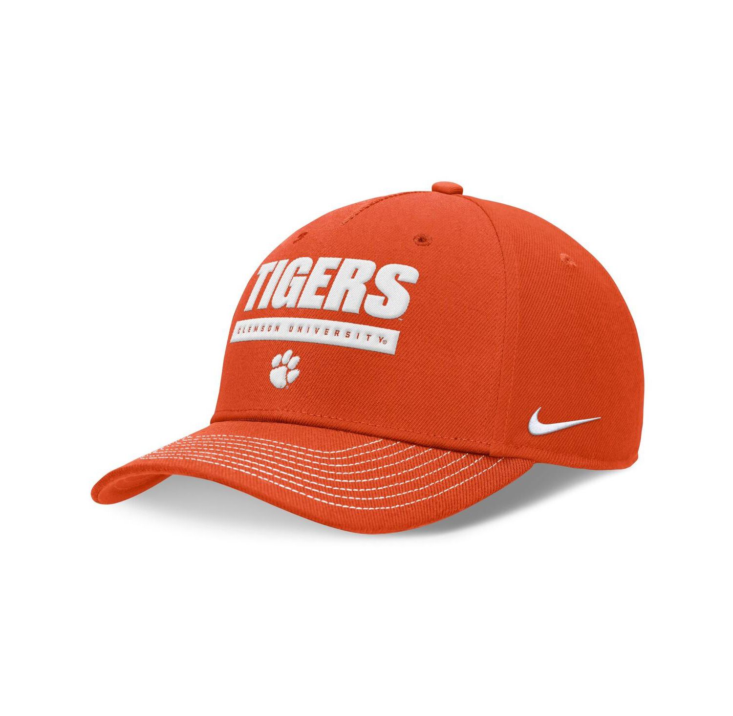 Men's and Women's Orange Clemson Tigers 2024 Sideline Rise Adjustable Hat