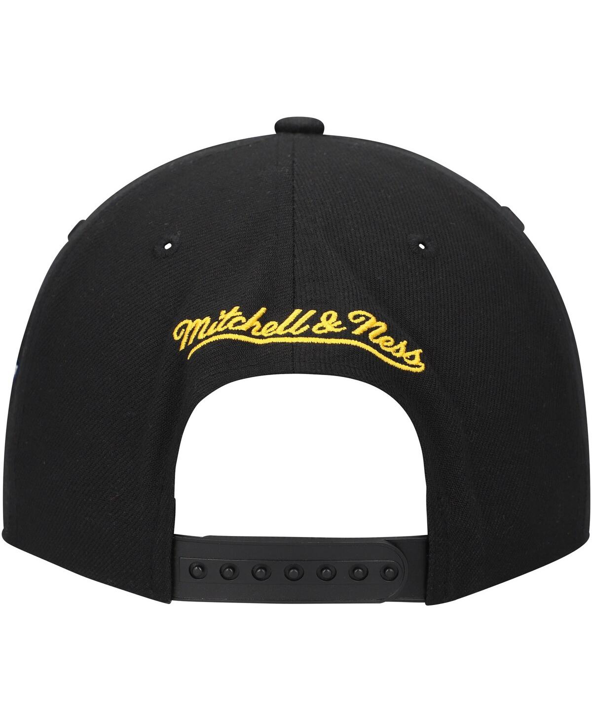 Mitchell & Ness Men's Black Nashville Predators Core Team Script 2.0 Snapback Hat In Black