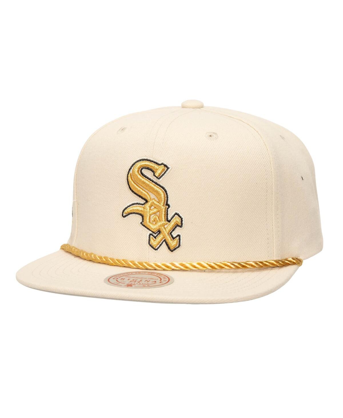 Mitchell & Ness Men's Cream Chicago White Sox Golden Ivory Snapback Hat In Cream