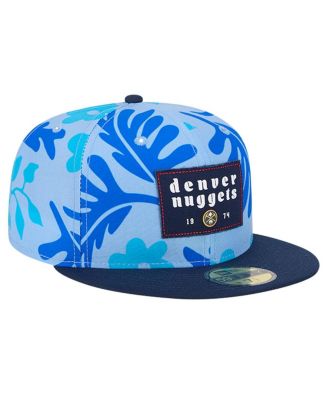 Men's Blue Denver Nuggets Palm Fronds 2-Tone 59FIFTY Fitted Hat