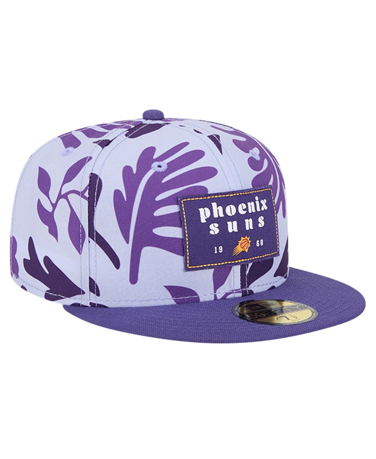 New Era Men'sPhoenix Suns Palm Fronds 2-Tone 59FIFTY Fitted Hat - Purple