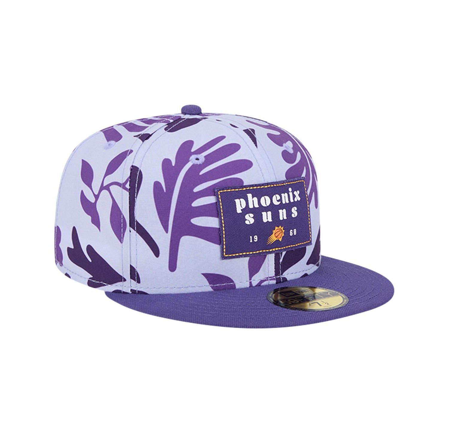 Men's Purple Phoenix Suns Palm Fronds 2-Tone 59FIFTY Fitted Hat
