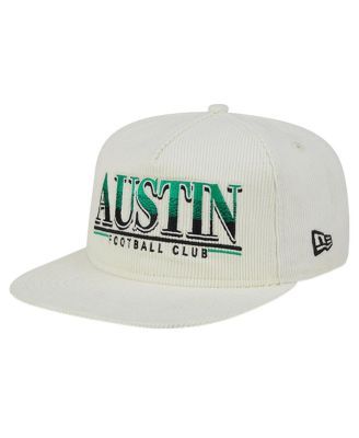 Men's White Austin FC Throwback Corduroy Golfer Adjustable Hat